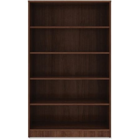 Lorell BOOKCASE, 5 SHELF, WAL LLR99789